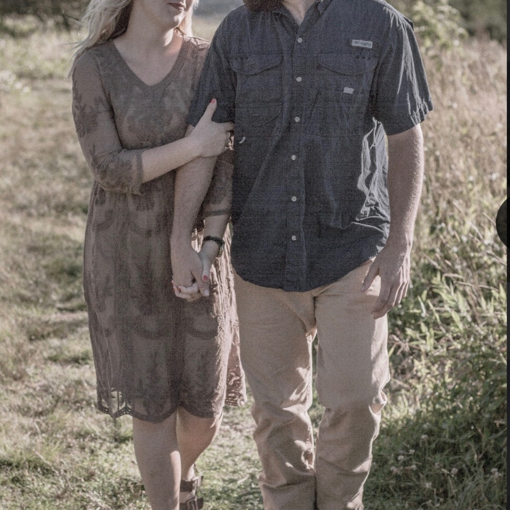 Taupe/brown colored lace dress